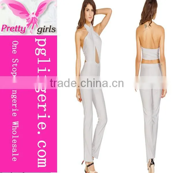 Women Jumpsuits 2016 Sexy Leather Jumpsuit photo-3