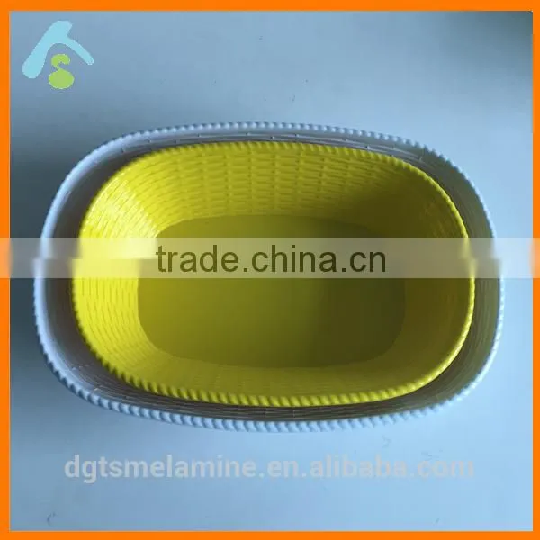 Wholesale Rectangle Melamine Vegetable Basket in Assorted Colors photo-4