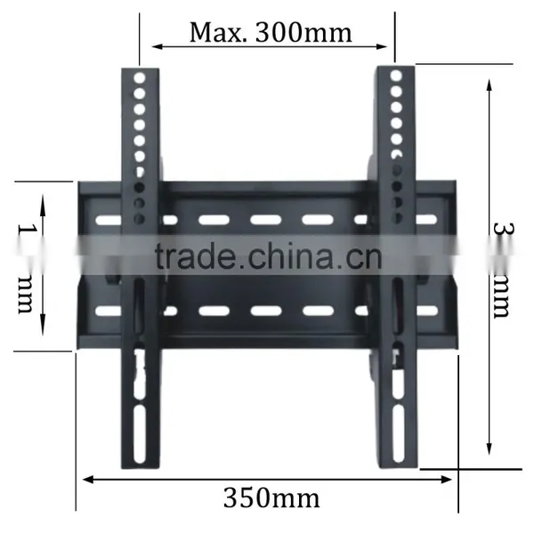 China Made Wholesale tv Accessories Vertically Adjustable Tilt Lcd Led Plasma tv Wall Mount for 14 - 42" Screens Vesa 300x300 photo-4