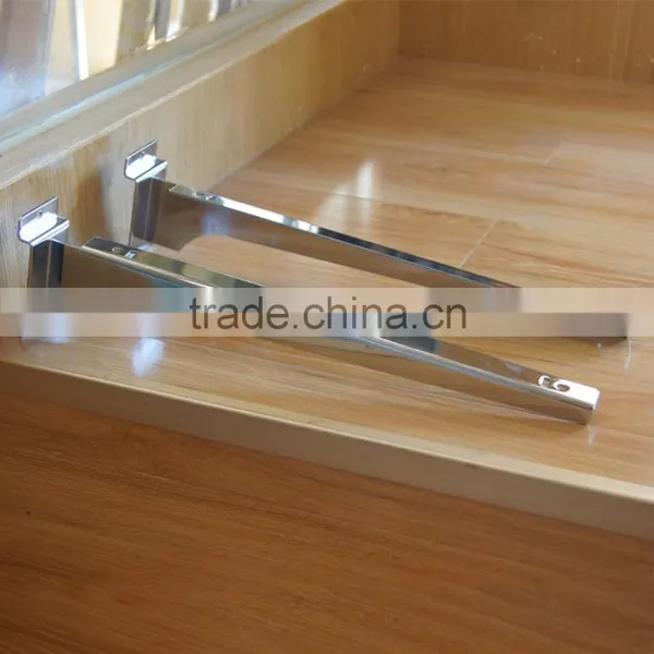 Chrome Iron Metal Hanging Display Shelf Bracket photo-2