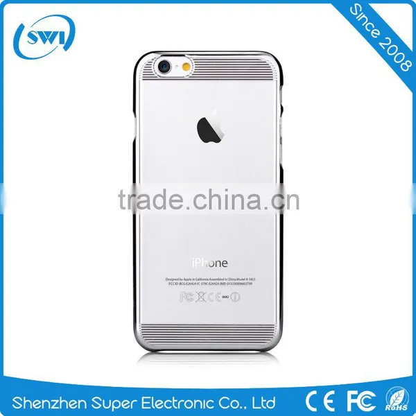 With Packing Smartphone Hard Case Clear for IPhone 6, Electroplating With Laser Cutting PC Case Cover for IPhone 6s photo-4