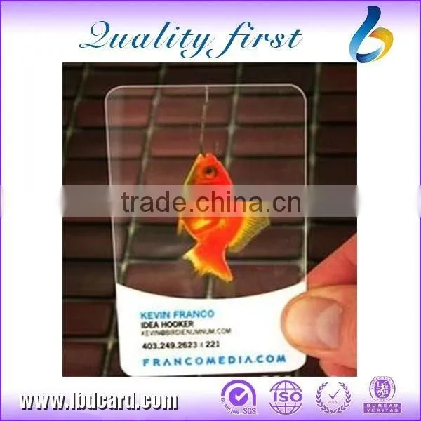 NFC Transparent Cards/ Contactless Chip Cards