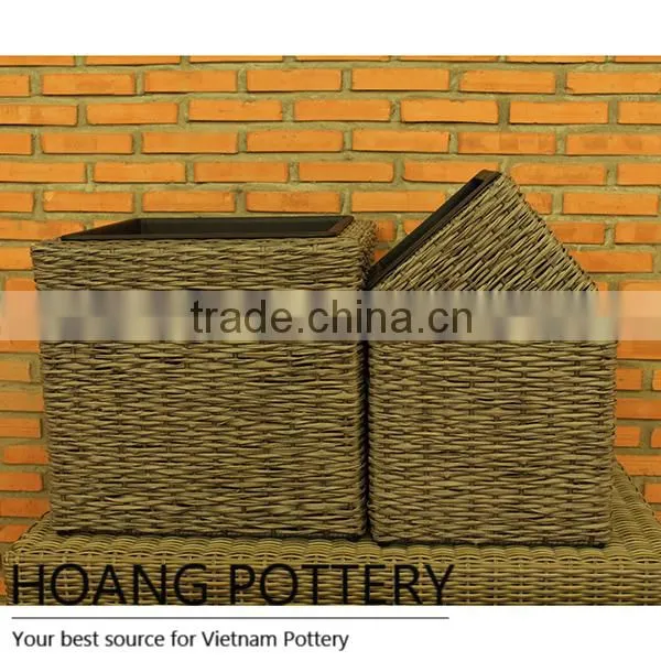 Beautifull Wicker Weave Durable Planters / Pot photo-2