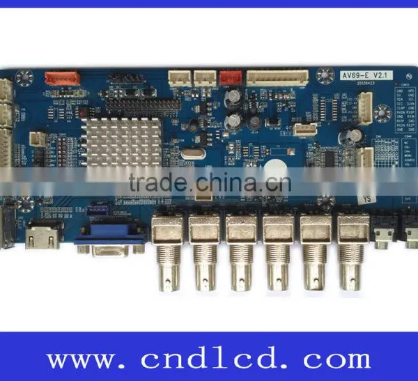 VGA HDMI USB BNC CCTV Remote Control Monitor Controller Driver Main Motherboard With Real-time Clock Solution photo-2