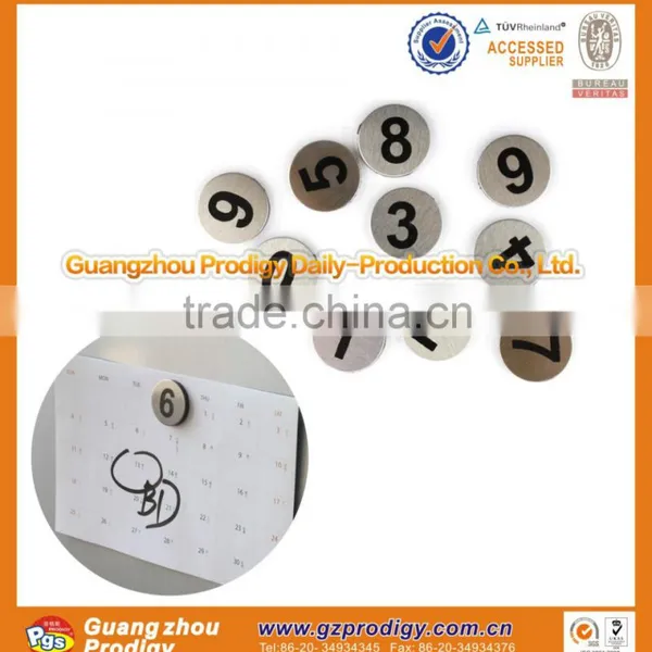 Stainless Steel Refrigerator Magnetic Numbers photo-2