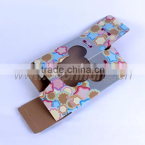 Custom Shape Children Corrugated Toy Paper Box With PVC Window photo-4