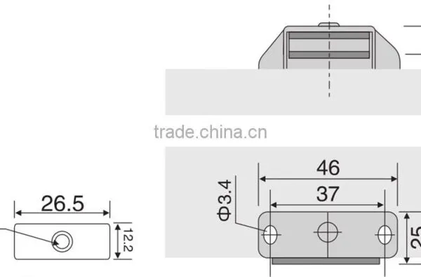 Cabinet Touch Release Magnetic Door Catch photo-2