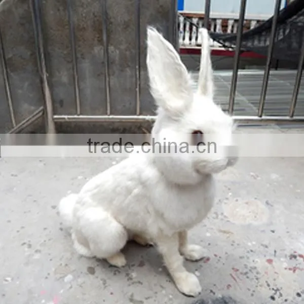 Horns Easter Bunny Taxidermy Decor Gray Tan Jackalope Rabbit photo-3