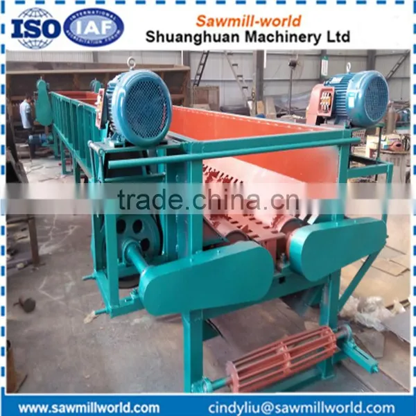 High Capacity Double Slot Double Roller Log Debarking Machine photo-4