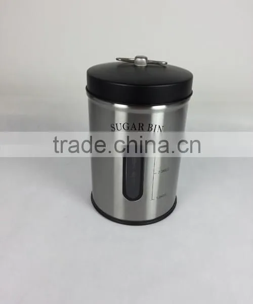 Stainless Steel Windowing Storage Jars With Difference Size photo-3