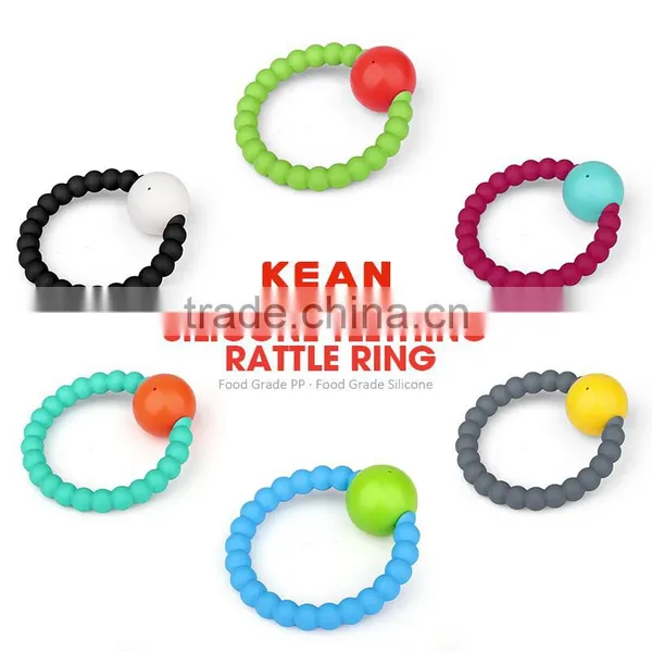 FDA Approved Baby Teethers Rattle Ring Gift Set Cool Baby Gifts photo-2