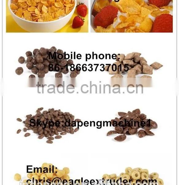 High Quality Extruded Breakfast Cereals Corn Flakes Machine photo-5