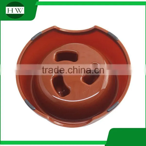 Travel Portable Colorful Plastic Anti Choke Food Dog Cat Slowing Eating Pet Bowl photo-5