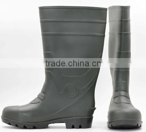 2017 HOT SALES Pvc Steel Capped Safety Boots photo-3