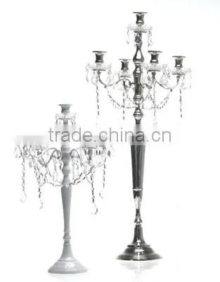 Newest! Wedding Crystal Candelabra, Crystal Hanging Candelabra, Crystal Garland Hanging Candelabra photo-2