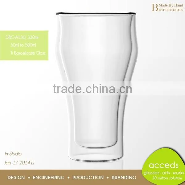 Hand Made Tall and Thin Drinking Glass Cup photo-3