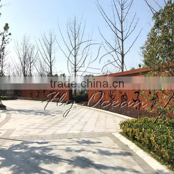 FO-9S04 Garden Decorative Corten Steel Sulpture photo-2