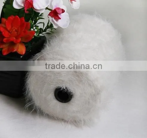 100%Polyester Fancy Feather Yarn For Knitting Scarf photo-4