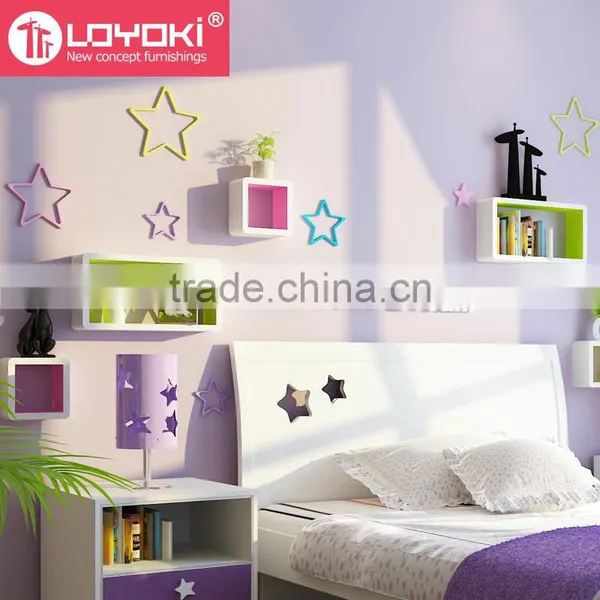 2016 New Arrival MDF Wood Star Shape Kids Room Wall Sticker 3D Home Decoration photo-5