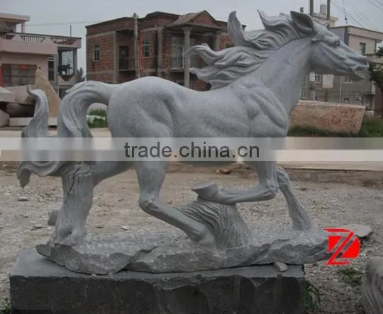 Outdoor Stone Horse Sculpture photo-2