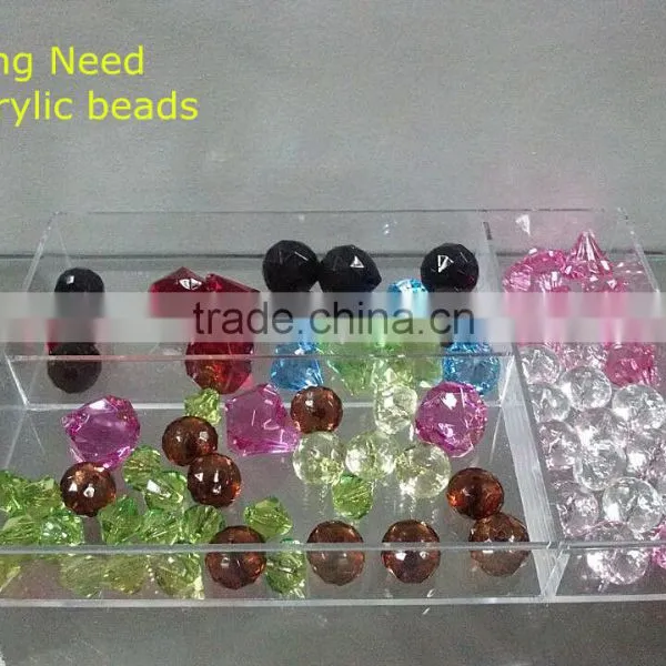 Plastic Artificial Acrylic Crystal Diamond Bead Lucite Bead Gemstone Bead photo-3