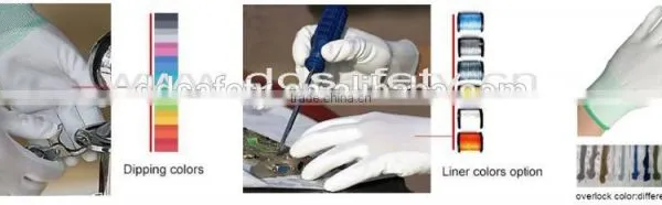 DDSAFETY Black Water Based PU Coated Glove With White Nylon Liner Knit Wrist photo-4