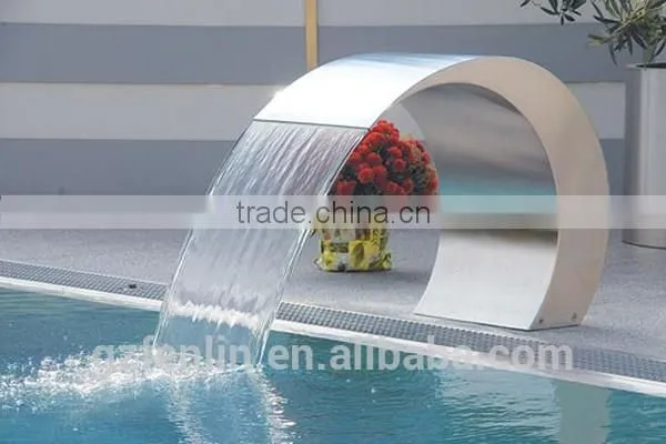 Factory Wholesale Pool Water Curtain and Spa Stainless Steel Waterfall photo-4
