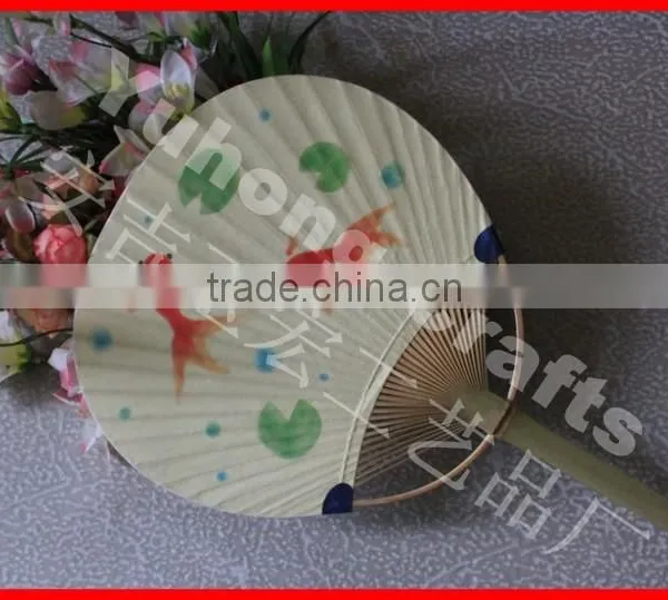 Promotional New Style Bamboo Paper Fan photo-2