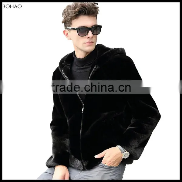 2016 Hot New Design Jacket Mink Fur Short Hair Men Coat photo-2