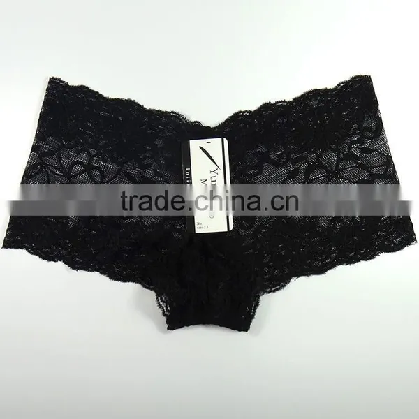 Sexy Transparent Lace Boyshorts Preteen Panty Lingerie photo-6