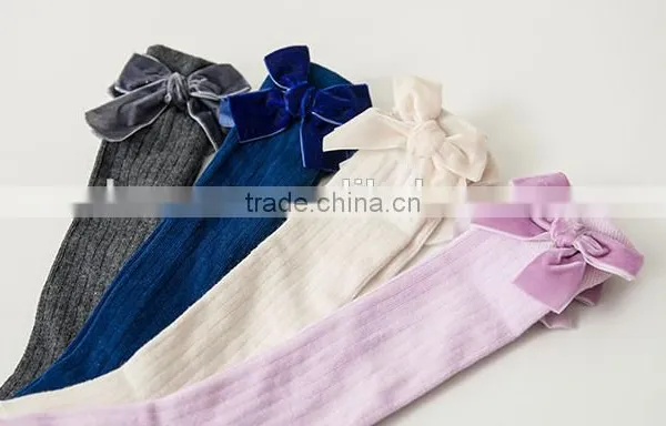 New Fashion Pretty Bow Knee High Baby Socks photo-2
