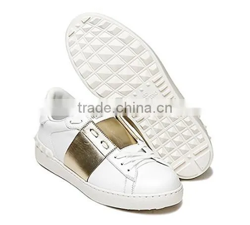 Adult White Black Leather Sneakers Shoe Liquidation Closeouts photo-5