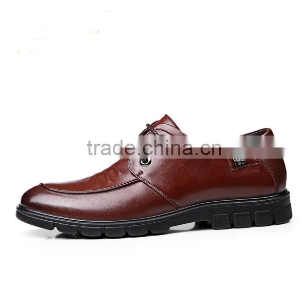 Factory High Quality Business Genuine Leather Fat Shoes Men 2017 Arrivals photo-2