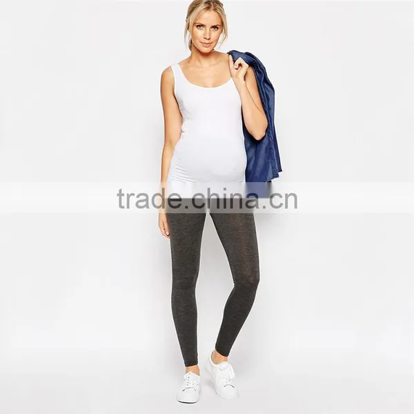Plain White Maternity Tank Cheap Wholesale Maternity Clothes photo-3