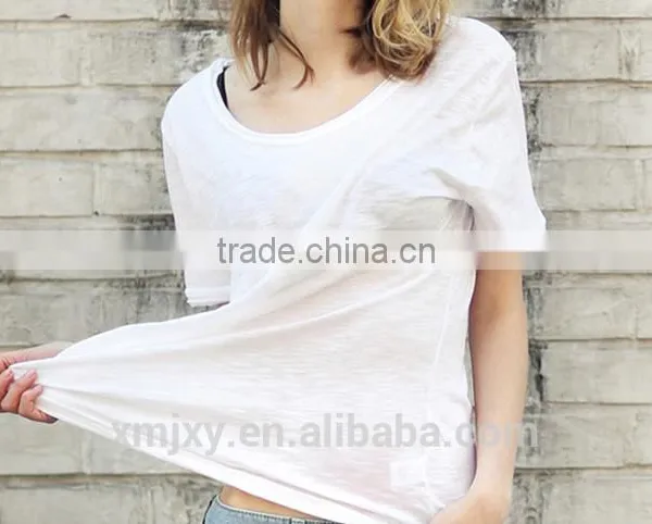 Wholesales T-shirt O-neck Simple Design for Girls photo-2