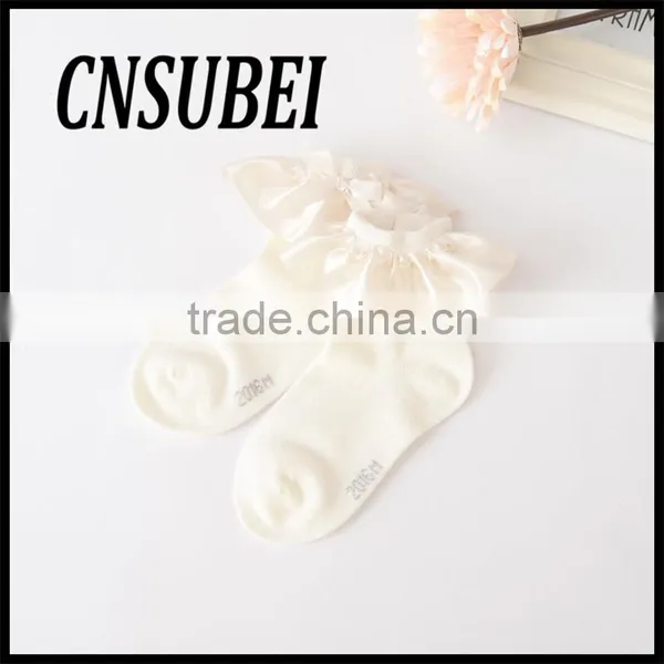 Designer Hot Sell Ribbon Lace Baby Socks photo-6