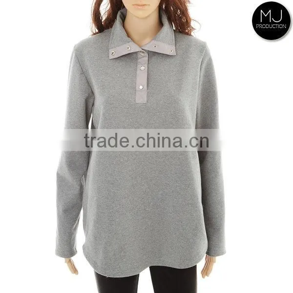 Factory Heather Fabric Winter Pullover Women Clothing photo-2