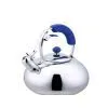 Whistling Kettle With Blue Silicon Auto Handles