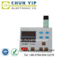 Gold Plated Domes Membrane Switch With Lcd Window Display
