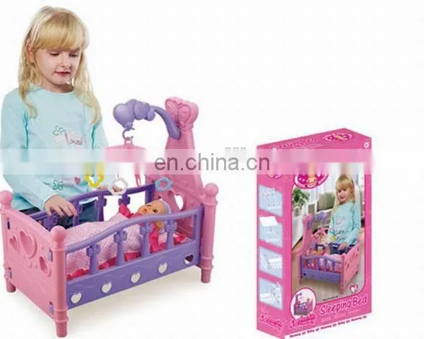 Charming Design Pretend Sweeting Grade Baby Strawberry Rocking Bed Toys Without Doll photo-5