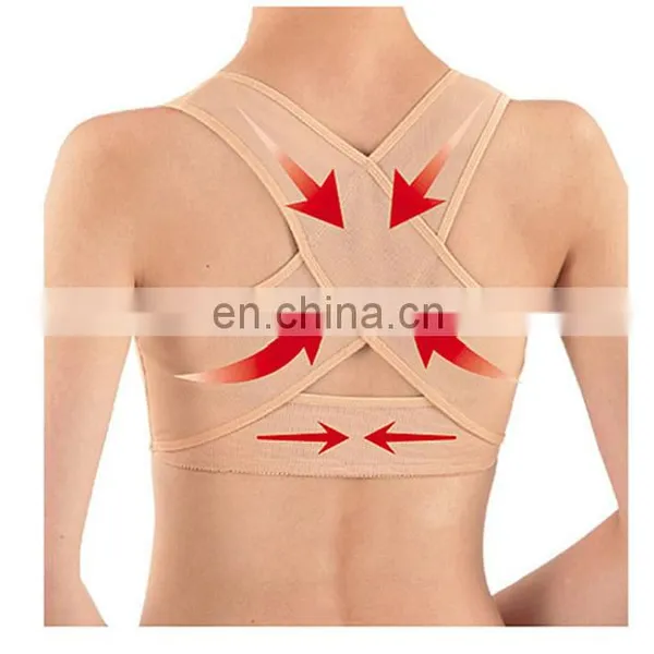 Breast up Chest Support Belt Band Posture Corrector Brace Body Shaping Bra Belt Underwear photo-2