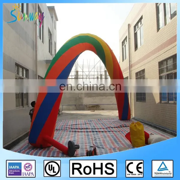 Sunway Rainbow Inflatable Arch, Giant Inflatable Archway/Inflatable Finish Line Arch for Race photo-5
