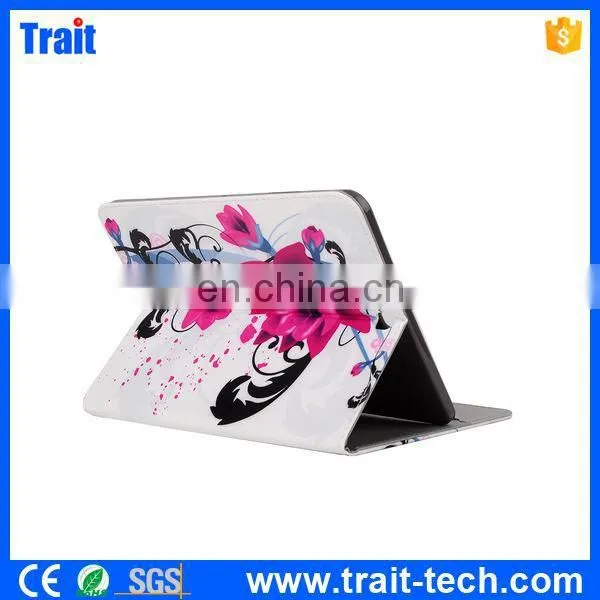 Beautiful Lotus Pattern Card Slots Flip Stand TPU+ PU Leather Case for Samsung Galaxy Tab S2 8.0 T710 photo-3