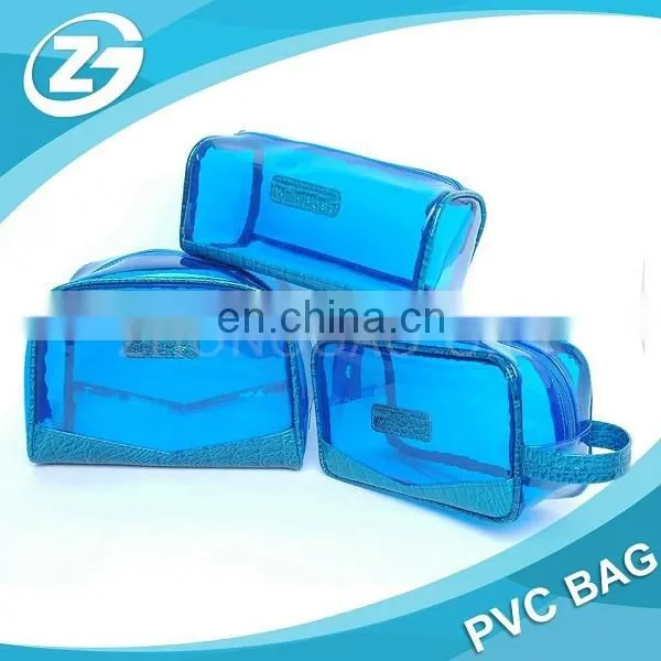 Customized Logo High Quality Large Middle Samll Size PVC Cosmetic Bag Set photo-6
