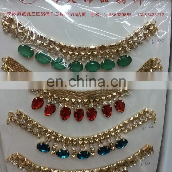 2016 Hot Sell Metal Chain Rhinestone Metal Chain Collar Diamond Drill Chain----rhinestone Trimming Pearl Chain Factory Sale photo-2