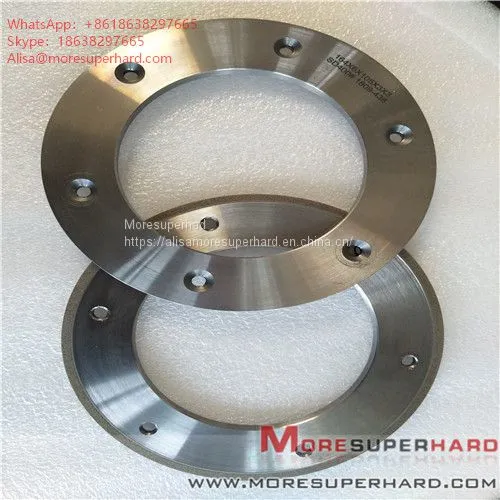 164*6*105*3*3 Metal Bond Diamond Grinding Wheel for Glass Machine Alisa@moresuperhard.com photo-5