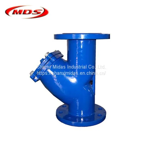 Din Standard DIN3202-F1 Ductile Cast Iron y Flange Filter Valve PN10 photo-2