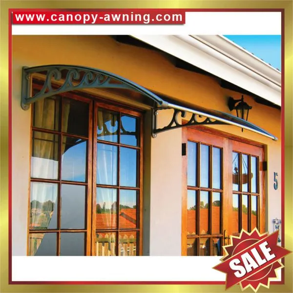 China House Door Window Diy pc Polycarbonate Awning Canopy Shelter Canopies Awnings Cover Sunvisor With Engineering Plastic Bracket for Sale photo-2