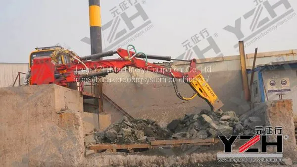 Casting And Foundry Stationary Hydraulic Rock Breaker Boom System