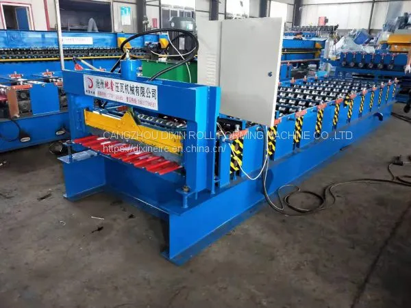 PLC Controlled Automatic Trapezoid Metal Roof IBR Sheet Roll Forming Machine for Sales